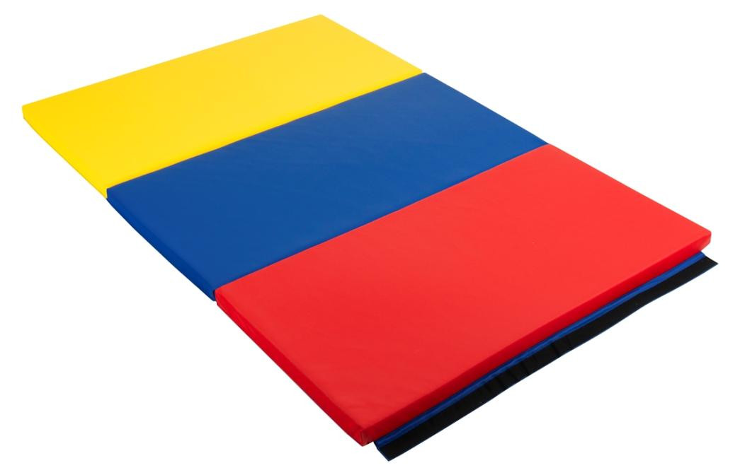 Spordas opvouwbare turnmat met klittenbandsluiting voor kinderen