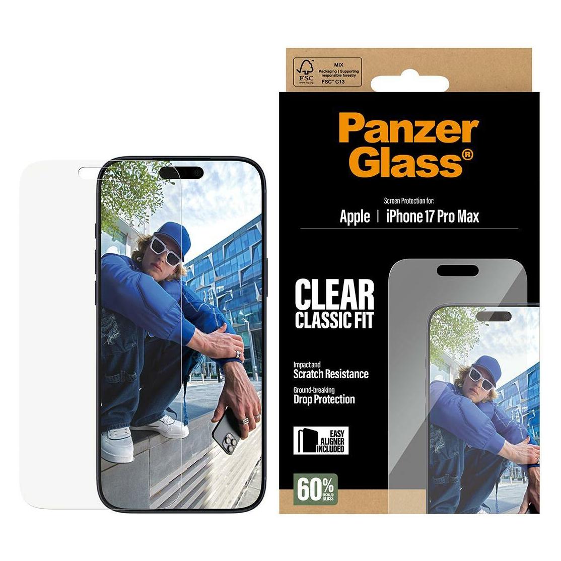 PanzerGlass Classic Fit (1 Stk., Apple iPhone 17 Pro Max) (PG24188)
