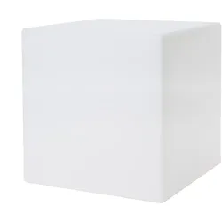 8 seasons design LED-Dekoleuchte Shining Cube 43 cm, weiß (WW)