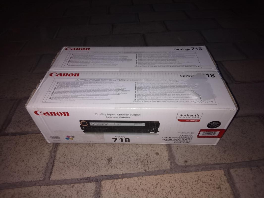 Canon CRG-718 BK Value Pack 2-pack Zwart