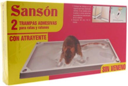 SANSON Trampa Adhesiva Para Ratas Y Ratones Sin Veneno