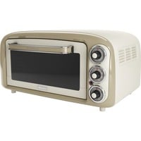 Mini-Backofen Vintage Beige weiß/beige, 1.380 Watt, 18 Liter