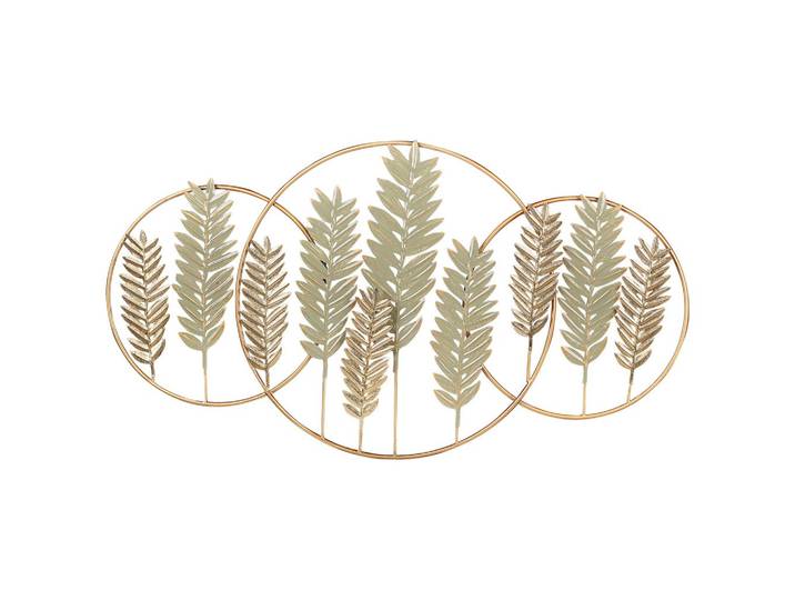 WANDDEKORATION Metall gold/grün Copernicium