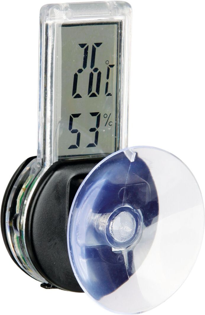 TRIXIE Digital-Thermo- / Hygrometer, mit Saugnapf, 3 x 6 cm