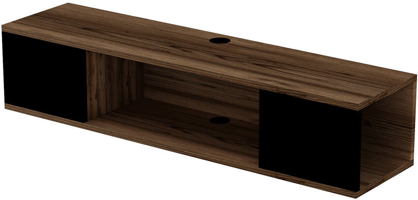 Alpen Home Ambrette 120cm Floating TV Stand for TVs up to 50" with Storage & Cable Management Light Walnut/Black 50"