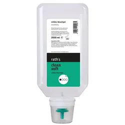 Flüssigseife Hautreiniger clean soft Waschlotion 2 L milde Waschlotion für leichte Verschmutzungen, Softflasche