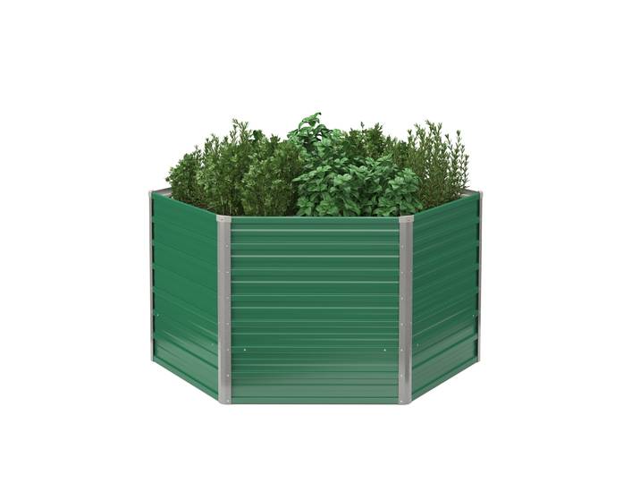 Hochbeet Stahl 129 x 77 cm 6-eckig