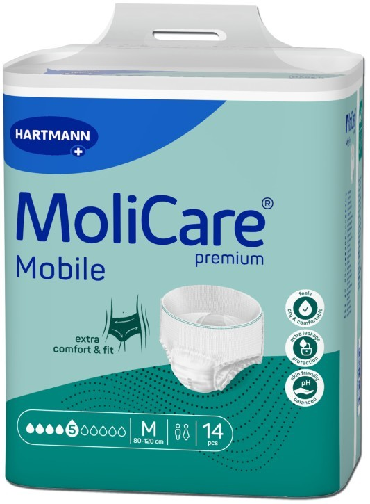 Hartmann MoliCare Mobile 5 gouttes Medium - 10 paquets de 14 protections