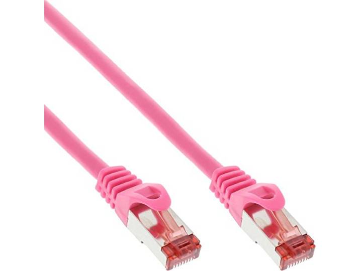 InLine 76403M patchkabel (S/FTP (Pimf), categorie 6, 3m) roze