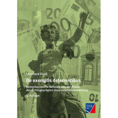 De exemplis deterrentibus, Gebundene Ausgabe von Leonhard Knoll, Würzburg University Press, 978-3-95826-180-8