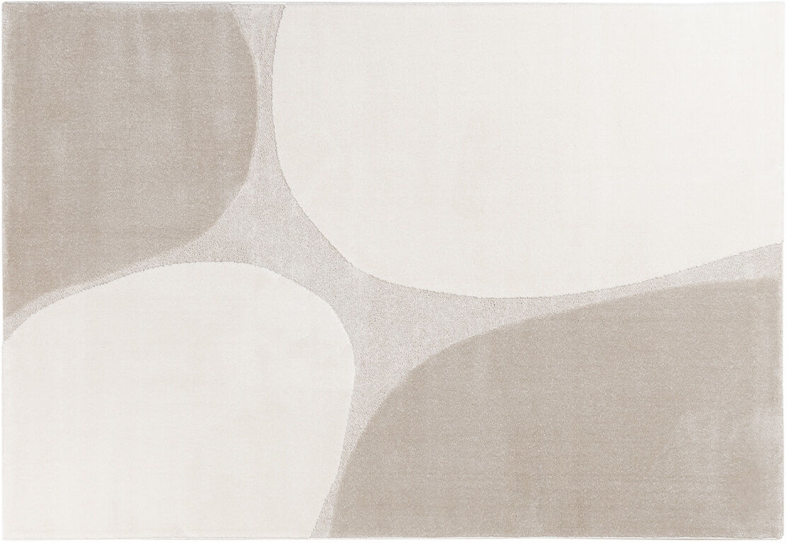 Miliboo Beiger rechteckiger Teppich 160 x 230 cm LUMA
