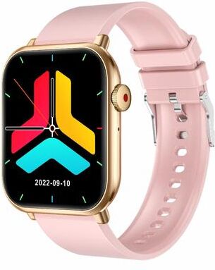 Inspired Deals QX9 Bluetooth Smart Watch With 1.96 Inch Display IP67 Fitness Tracker Health Monitor pink