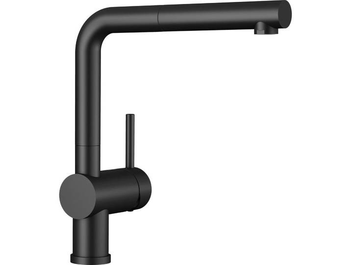 Blanco Küchenarmatur, Schwarz, Metall, 11x28.4x26.6 cm, flexible Anschlussschläuche, herausziehbarer Auslauf, schwenkbarer Auslauf, Küchen, Küchenausstattung
