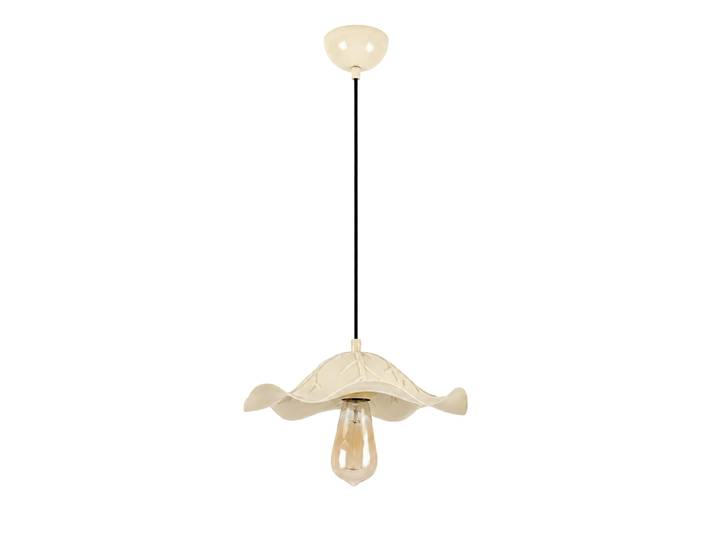 Lampe suspendue en métal Liana - 29 x 29 cm - Beige
