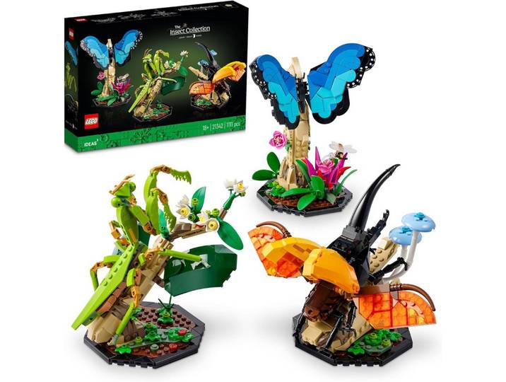 LEGO® LEGO Ideas - Die Insektensammlung mit Schmetterling, Mantis (21342) Konstruktions-Spielset, (1111 St)