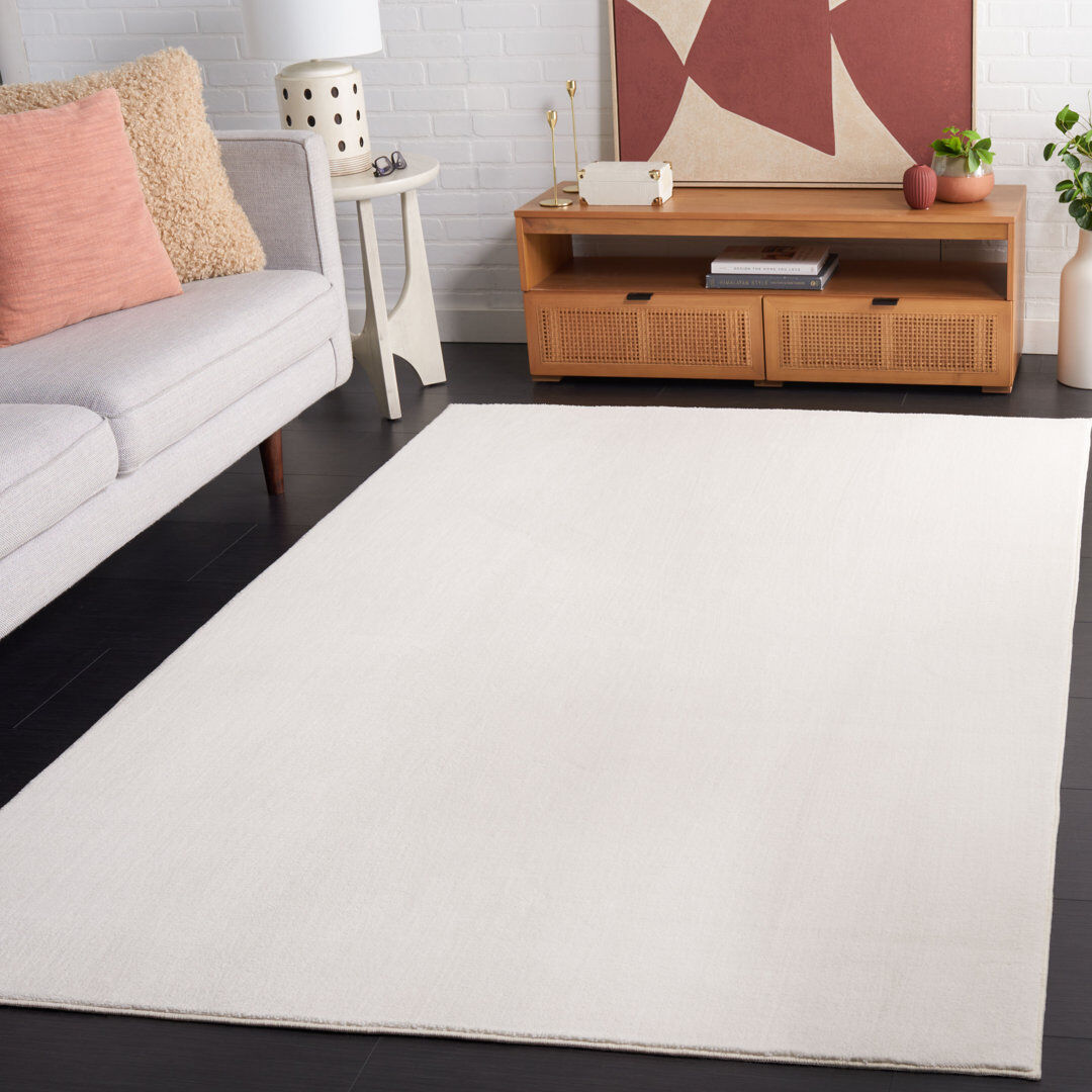 Latitude Run Anren Area Rug Ivory Rectangle 183 x 274cm