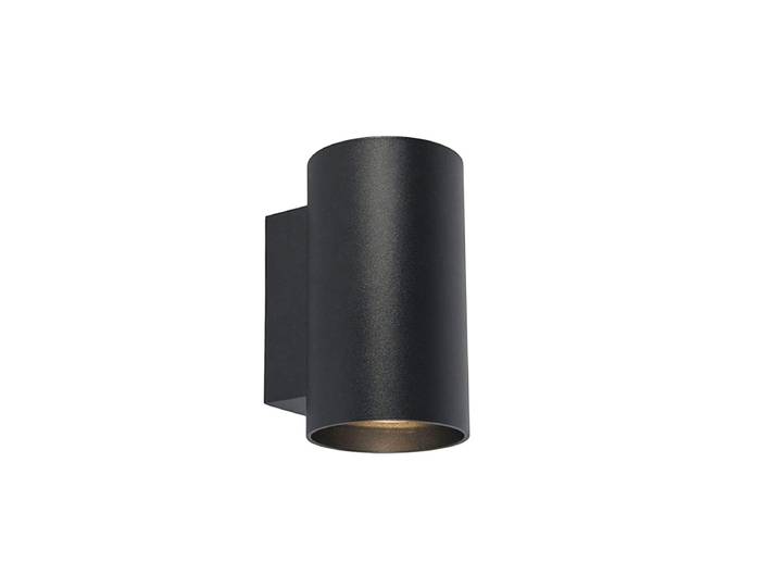 Applique murale design intelligente noire avec 2 Wifi GU10 -