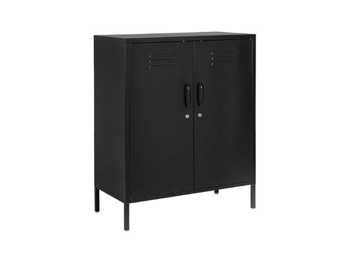 Highboard „Cambridge“ aus Metall Schwarz Bizzotto