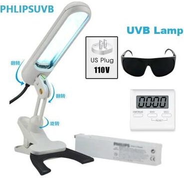 Uplift Treasures 311nm UVB Light Therapy Lamp With Protective Goggles 110v Us Plug