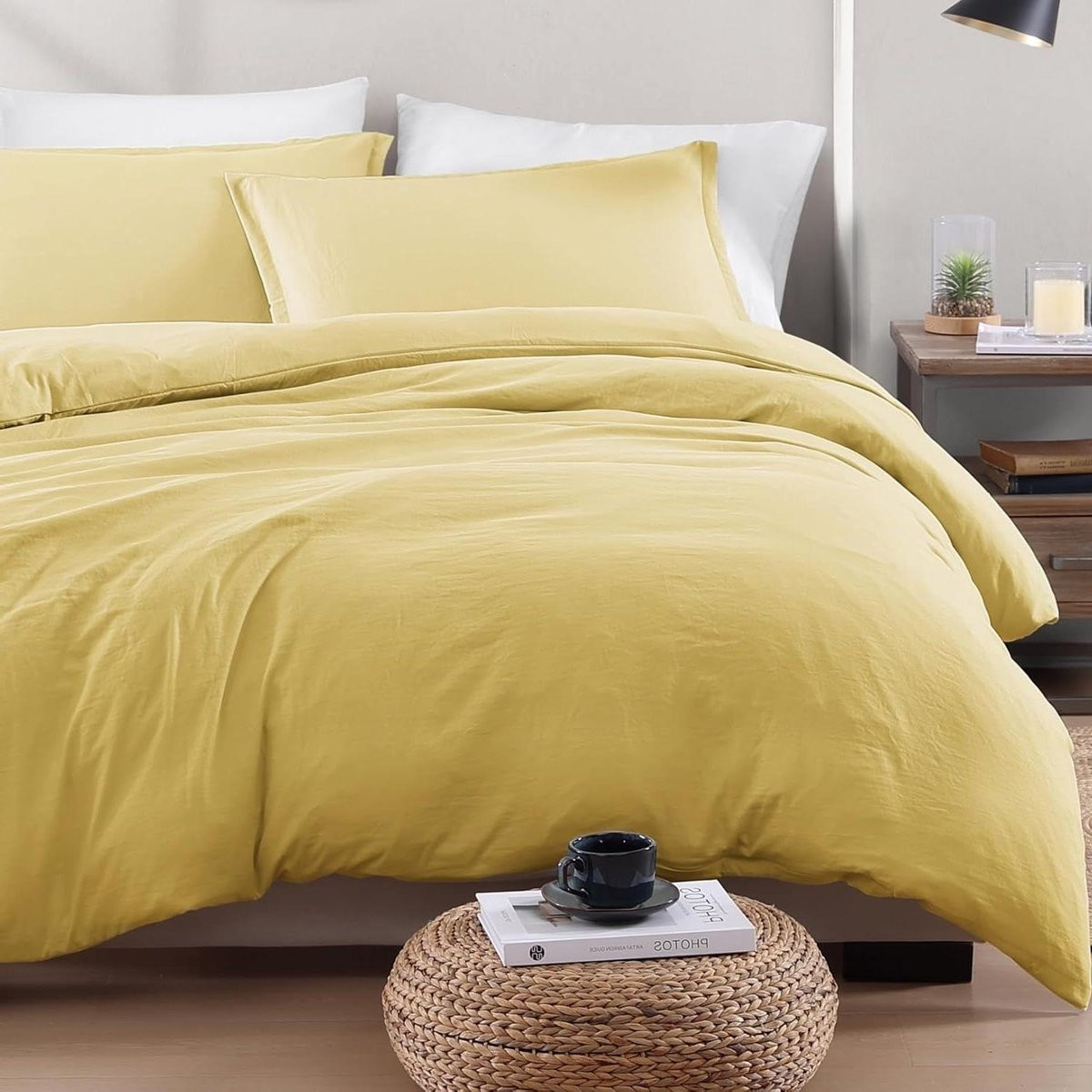 Cocon Beddengoedset Tweepersoons - Dekbedovertrekset en Hoeslaken van Zacht Microvezel - 200x200 cm