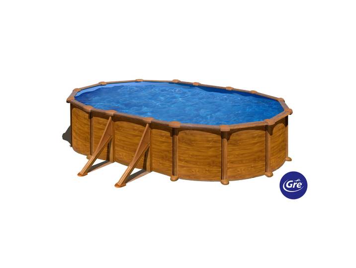 Gre Pool-Set 2024, Braun, Metall, 375x132x610 cm, Freizeit & Co, Pools & Wasserspaß, Pools, Stahlwandpools