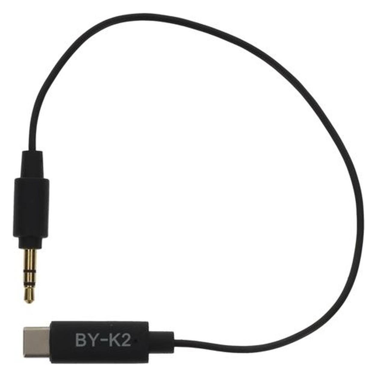 Boya Universal Adapter BY-K2 3.5mm TRS To USB-C (0.20 m) (BY-K2)