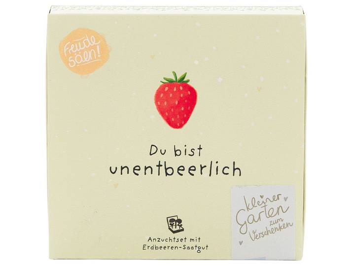 Erdbeeren-Saatgut-Set Du bist unentbeerlich