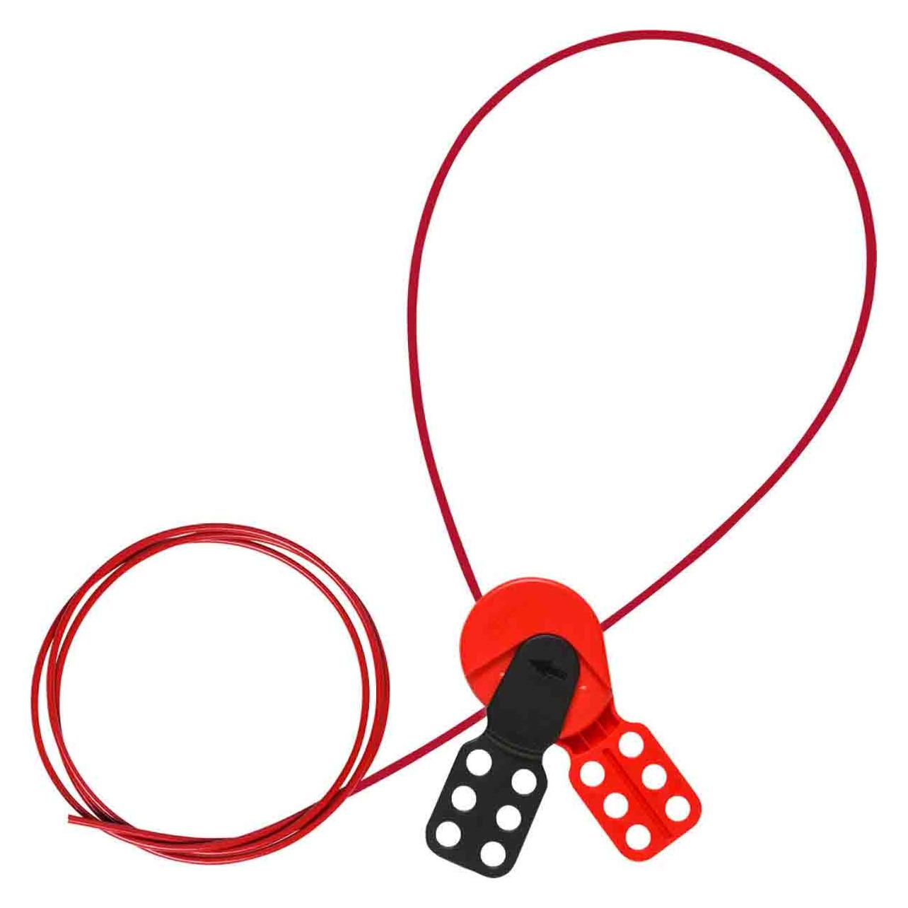 Brady Safeflex Universal Kabelverriegelungssystem, mit 2 m Nylon-Kabel (1 Set) (145550) (145550)