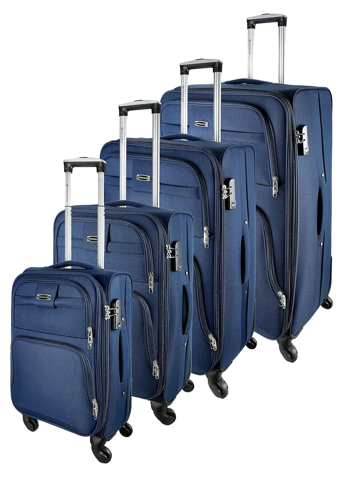 Reisekoffer Set in 4 Größen und 4 Farben (Blau)