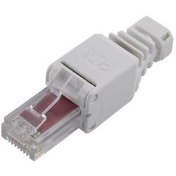 TRU COMPONENTS RJ45 Stecker, Cat 6 Stecker, gerade Polzahl Sensoren 8 Grau 1 St. 1515263