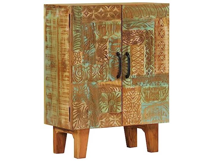 vidaXL Sideboard Handgeschnitzt 55x30x75 cm Altholz Massiv