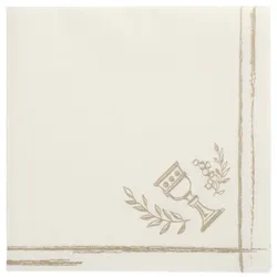 50 Servietten `ROYAL Collection` 1/4-Falz 40 cm x 40 cm `Communion / Confirmation`