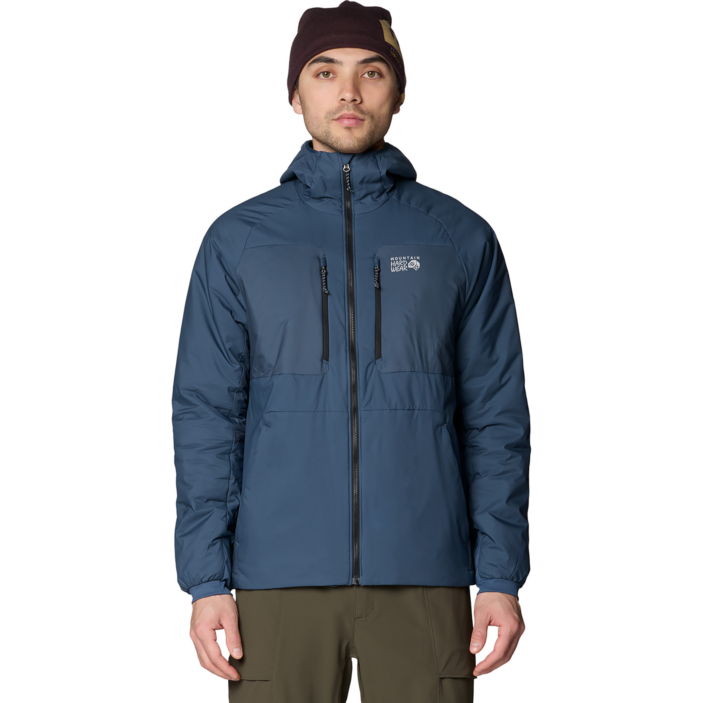 Mountain Hardwear Kor Alloy Herren Kunstfaserjacke blau Größe L Camping Windabweisend Pertex