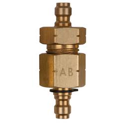 KS Tools 150.2346 Doppel-Adapterstück M16x1,5 Innen- und Außengewinde und 3/8 Schlauchanschluss