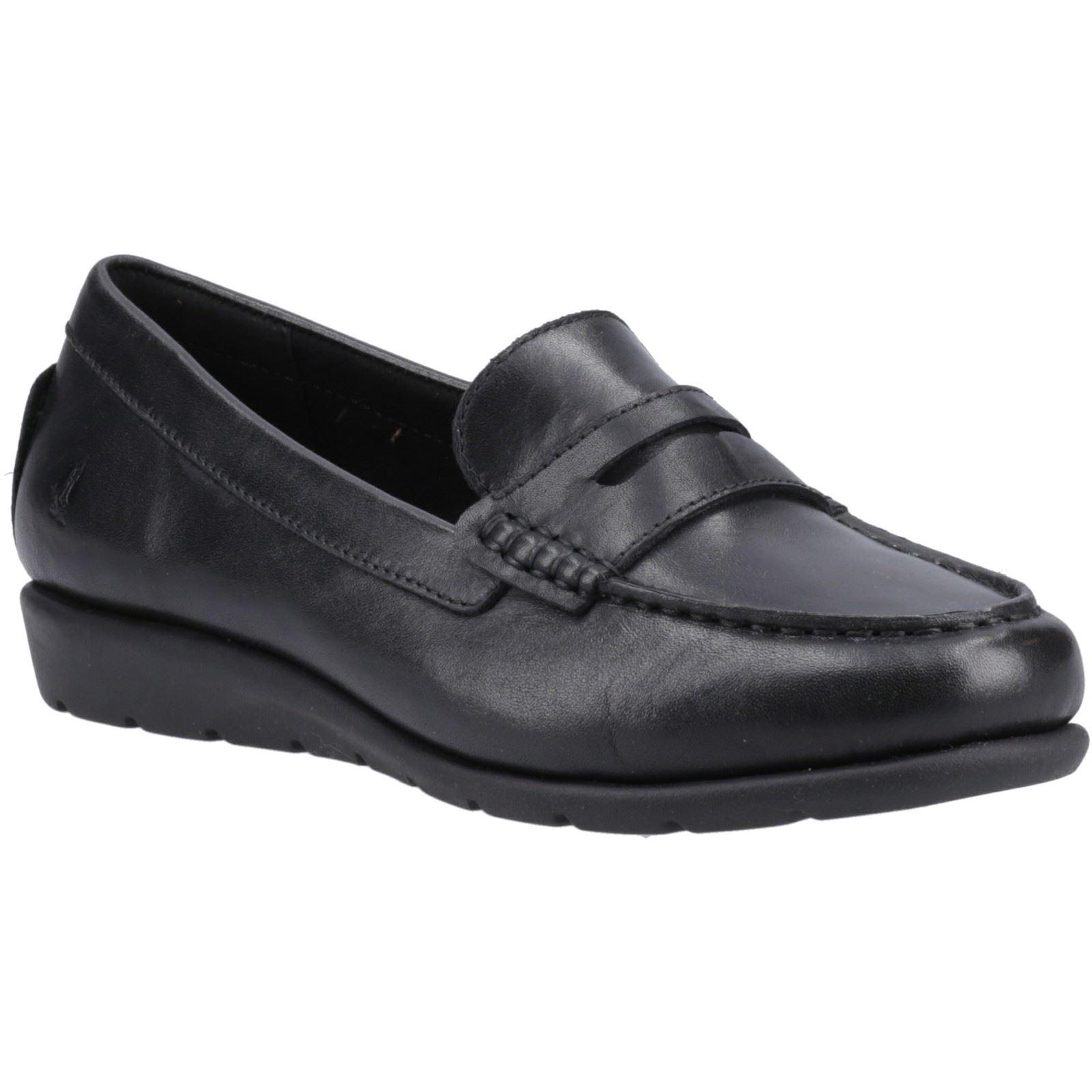 Hush Puppies Shelby Leder Damen Schwarz Slipper
