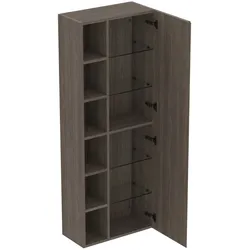 Ideal Standard Finesse Hochschrank, eine Tür, Anschlag rechts, 6 offene Fächer, 600x300x1600mm, E3442UR, Farbe: Ulme dunkel