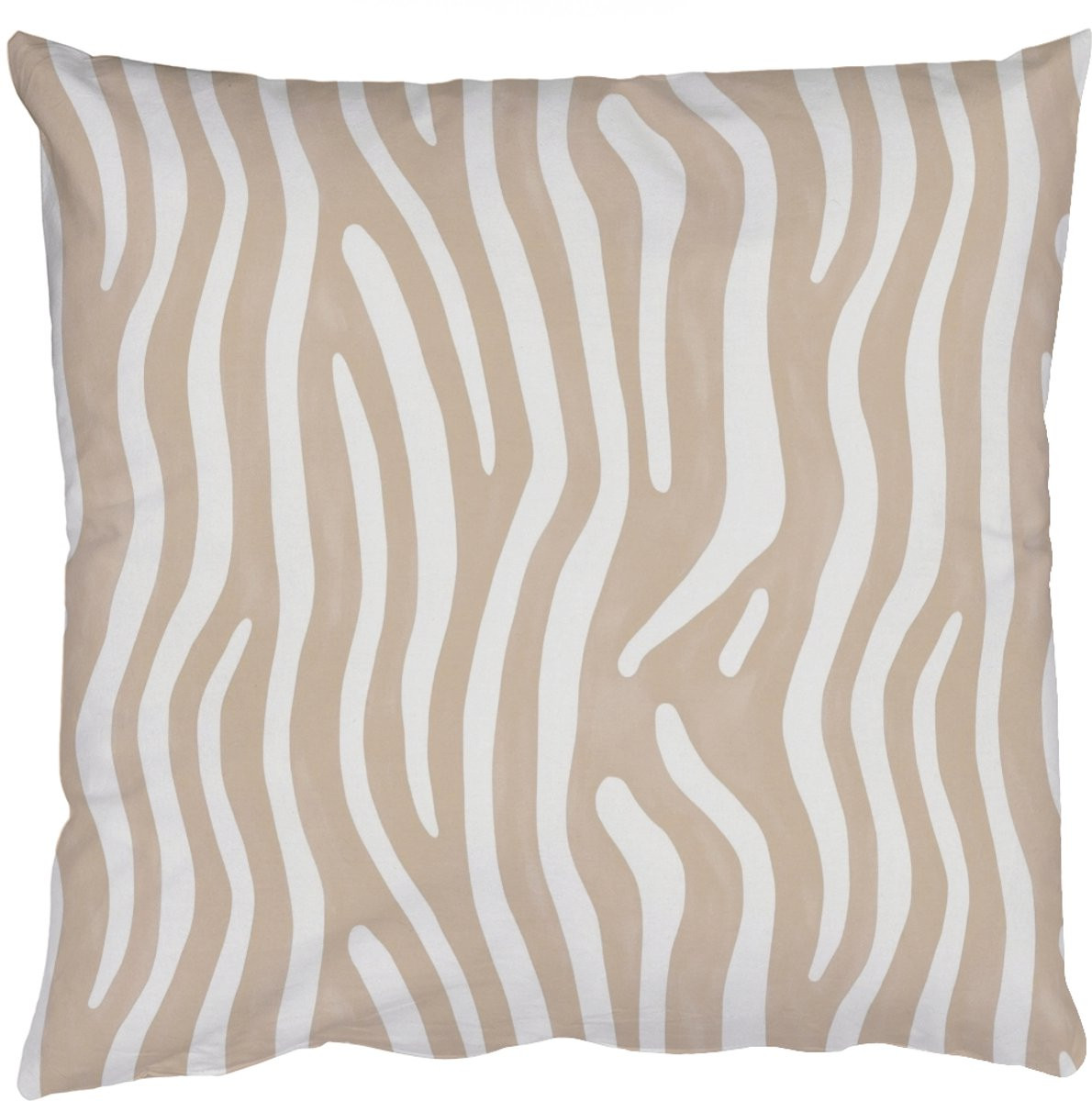 PillowMonkey Sierkussen Abstract Zebra Beige 50 x 50 cm