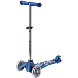 micro Scooter mini deluxe galaxy glitter LED, blau