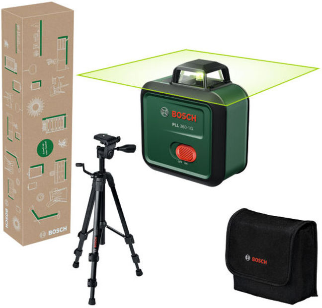BOSCH Laser-ligne PLL 360-1G Set, 1 x batterie BA 3,6V 2,0Ah (0603663MZ1)