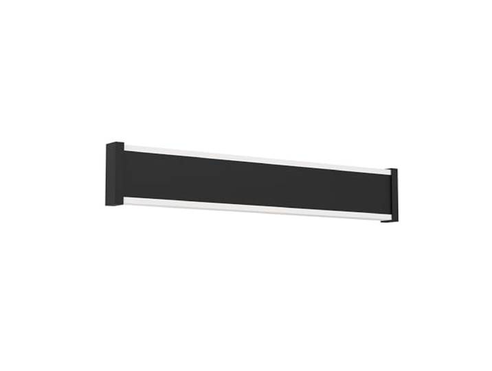 EGLO Applique murale extérieure LED Neviano\, lampe de façade rectangulaire luminaire d‘extérieur en métal et plastique noir\, blanc chaud\, IP65\, 38 cm