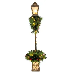 WEIHNACHTSLATERNE PVC Metall Kunststoff Grün