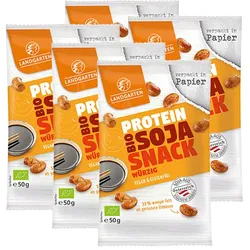 5er-Pack Landgarten Bio Protein Soja Snack - würzig