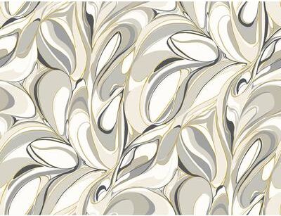 York Wallcoverings Achate Black and Grey Wallpaper