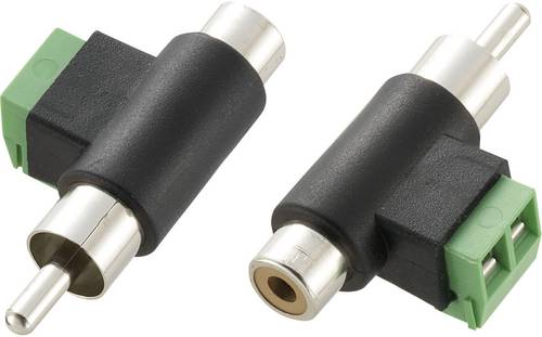 TRU Components Cinch-Adapter Cinch-Stecker - Cinch-Buchse, Schrauben 1St.