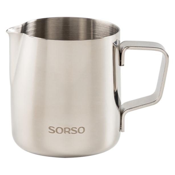 Sorso Barista Milchkanne, Edelstahl, 600 ml - Silber (SorsoPitcher600)