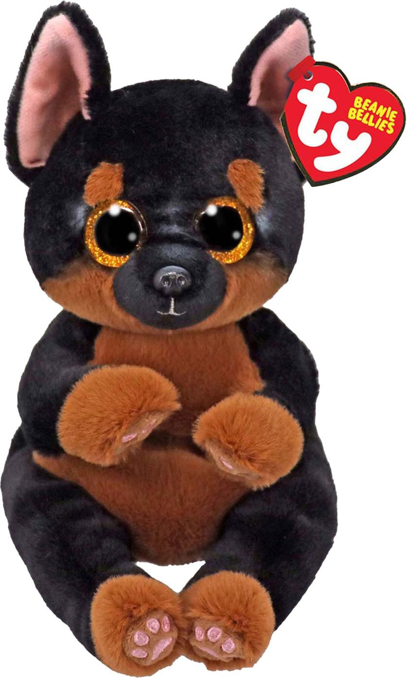 TY Beanie Bellies Fritz knuffelhond, 15 cm