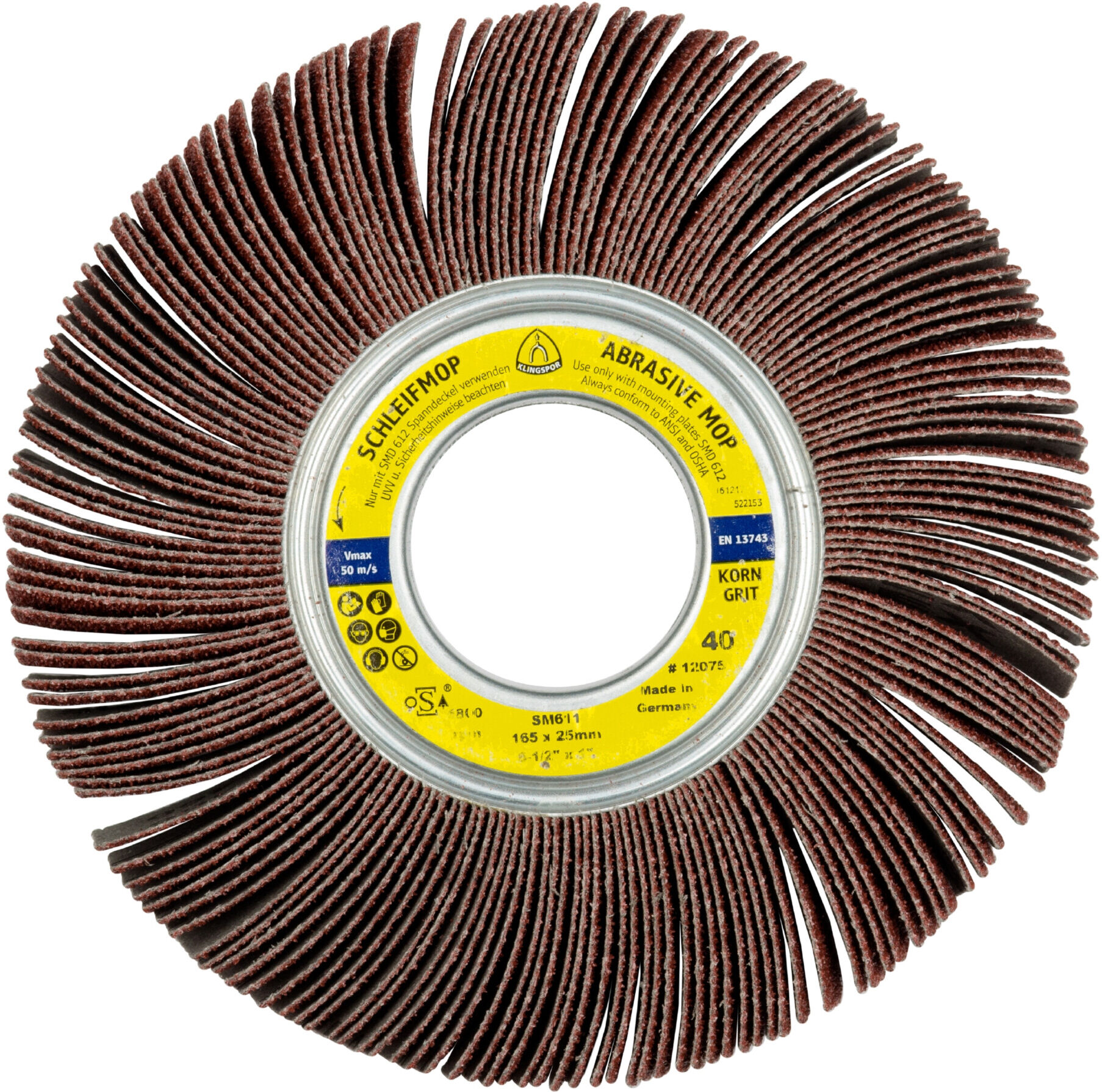 Klingspor SM 611 Schleifmopräder LS 309 X, 140 x 50 x 21 mm Korn 80 (12063)