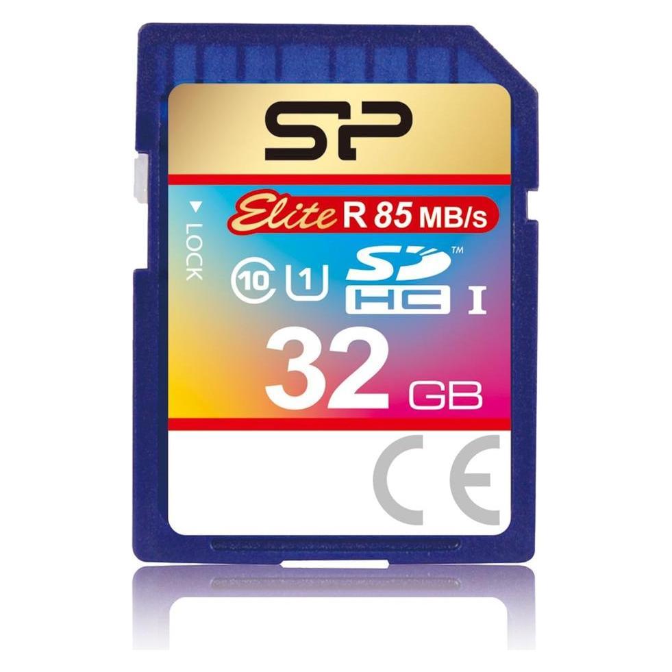 Silicon Power Elite UHS-I 32GB SDHC 85/10 MBs (32 GB, SDHC, U1, UHS-I) (SP032GBSDHAU1V10)