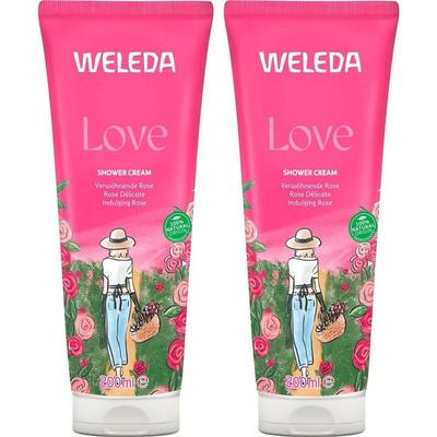 Weleda Love Shower Cream Rose 2x 2x200 ml Duschgel