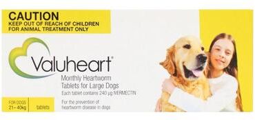 Valuheart For Large Dogs 45-88 Lbs Gold 6 Pack